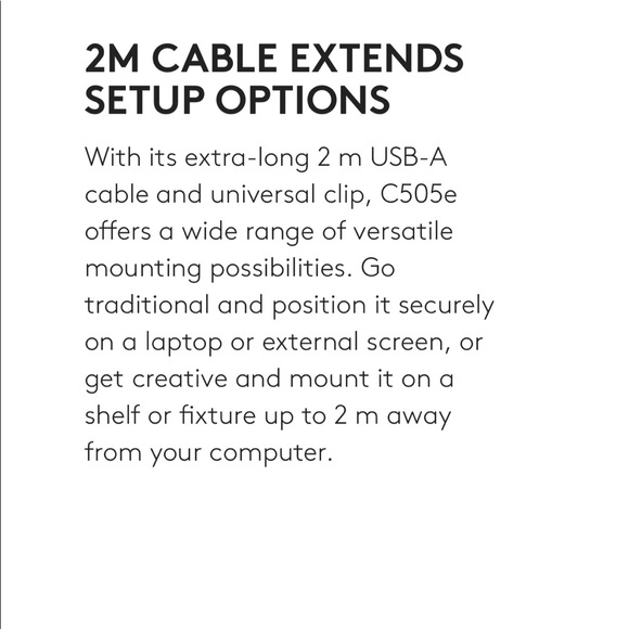 🚨NIB🚨 LOGITECH C505e HD 720p WEBCAM - Picture 10 of 15